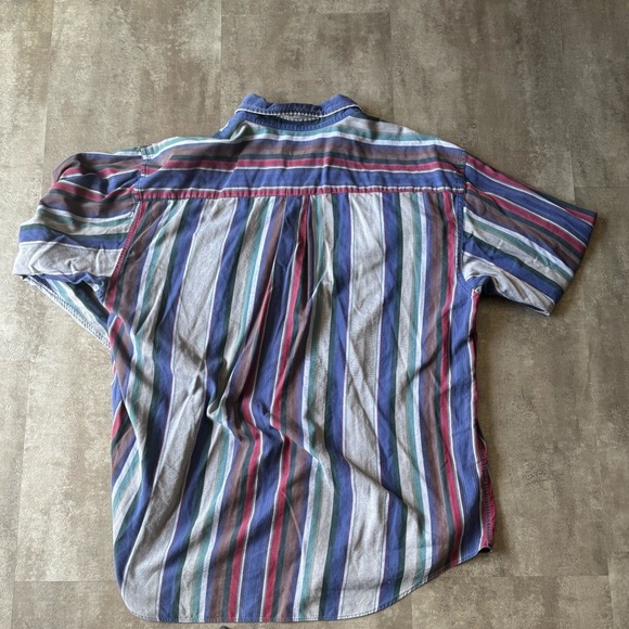 VTG Levi’s Dockers Button Down Shirt Vertical Stripe - Picture 2 of 3